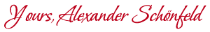 Yours, Alexander Schönfeld 